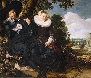 Frans Hals Marriage Portrait of Isaac Massa en Beatrix van der Laen Germany oil painting artist